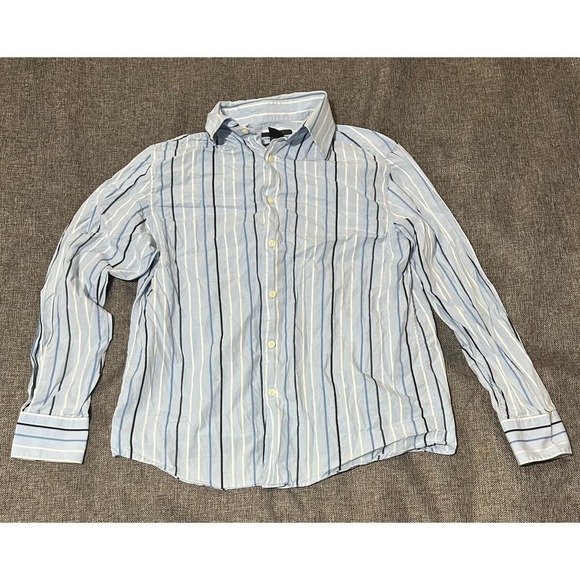 Claiborne Other - Claiborne Modern Fit Men's Striped Size L Long‎ Sleeve Shirt